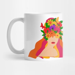 Mother Nature Illustration Head Mug